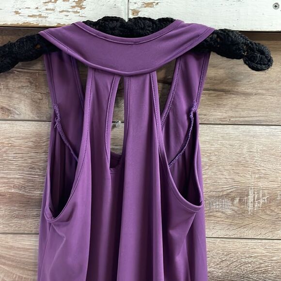 Moa Moa Sleeveless Sequined Scoop Neckline Top, Size M, Plum/Purple - Picture 5 of 8